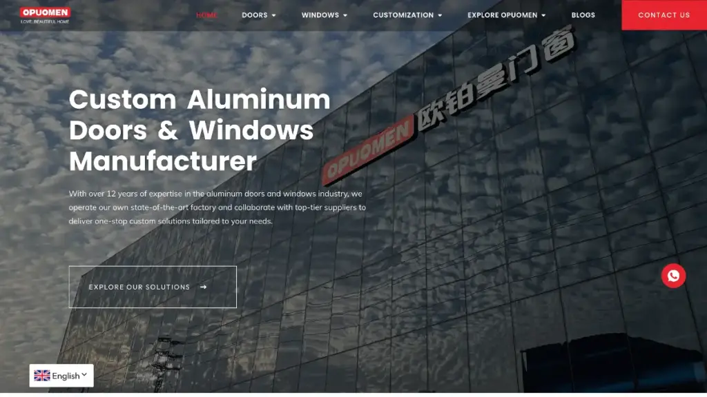 Principal 10 Windows And Doors Manufacturers in China Opuomen