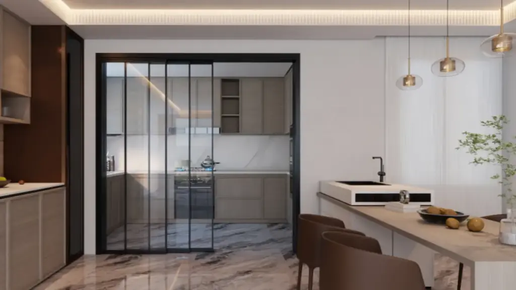 Apelo estético da cor e textura das portas de alumínio