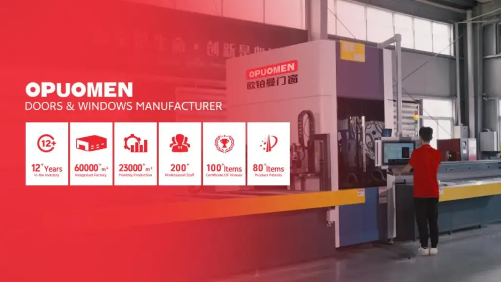 Fabricante de puertas de aluminio personalizadas Opuomen