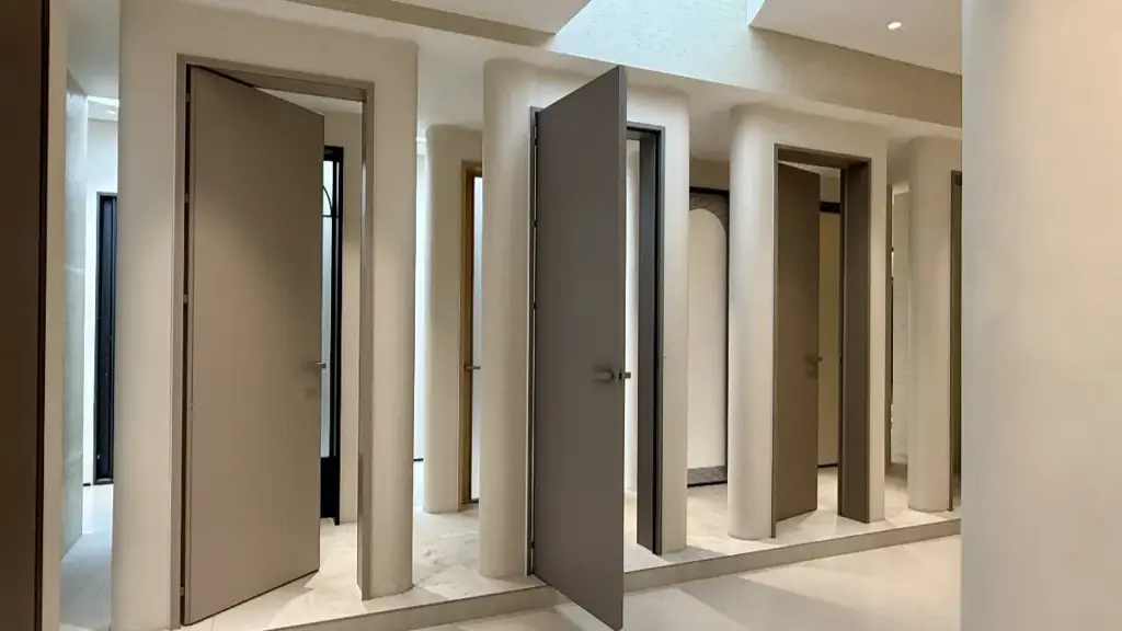 residencial & Aplicações comerciais Portas de alumínio Opuomen para diversos cenários