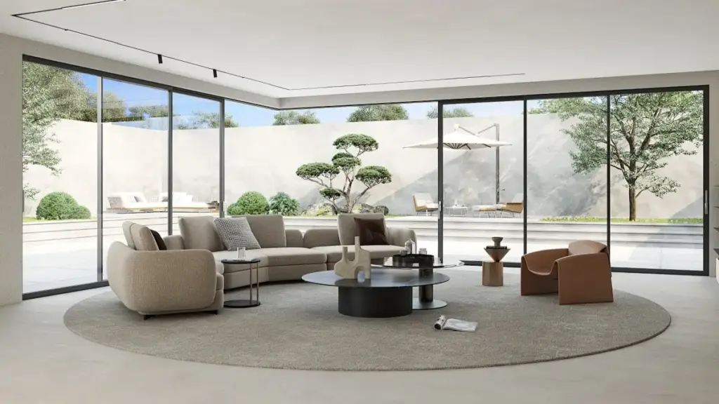 स्लाइडिंग डोर सामग्री विनाइल