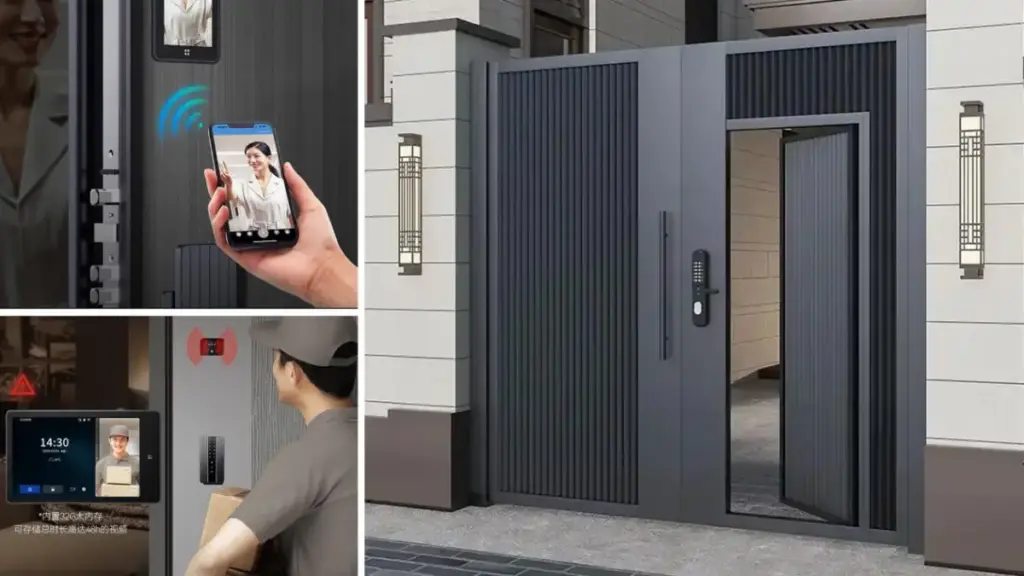 Integração de segurança inteligente de portas