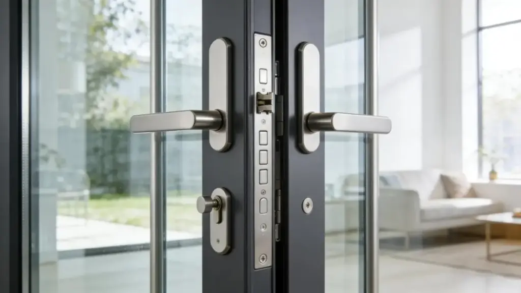 door handle and locking system