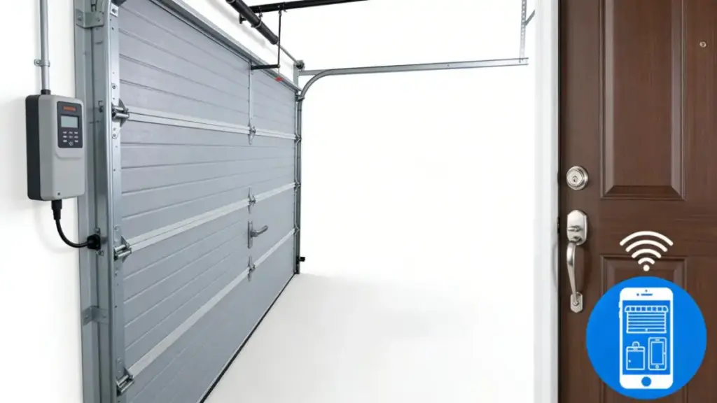 garage door locking system