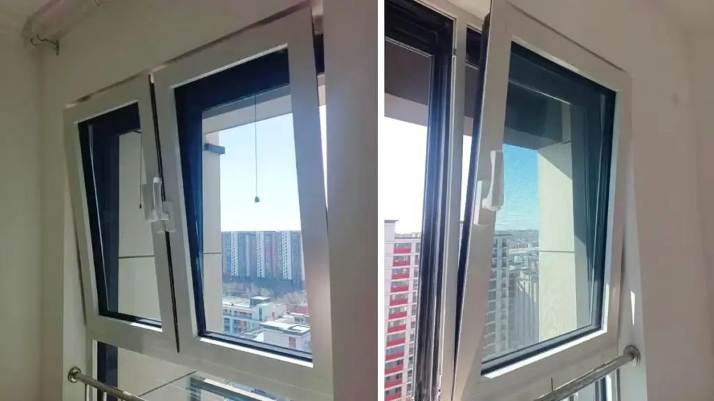OPUOMEN 60x60 Tilt and Turn Window & Janela dupla suspensa