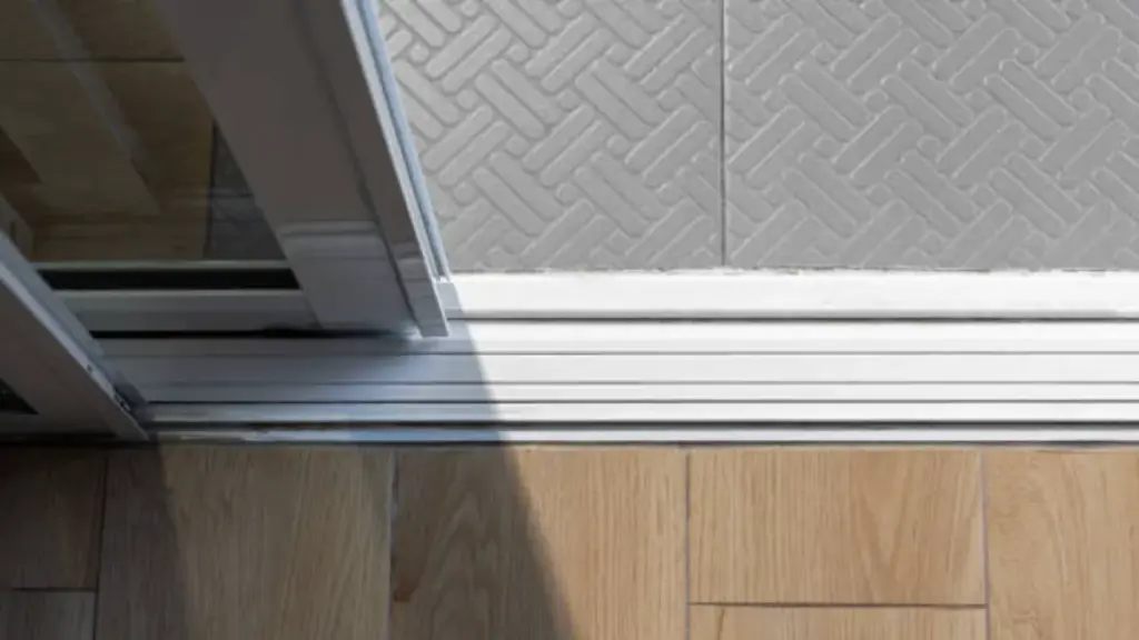 Door Seamless Transitions with Threshold and Drain