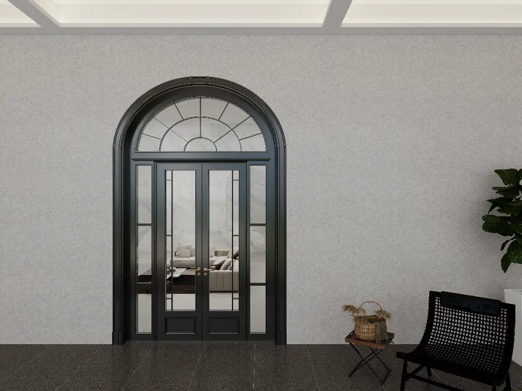 Fabricantes de puertas residenciales en China Puerta de entrada