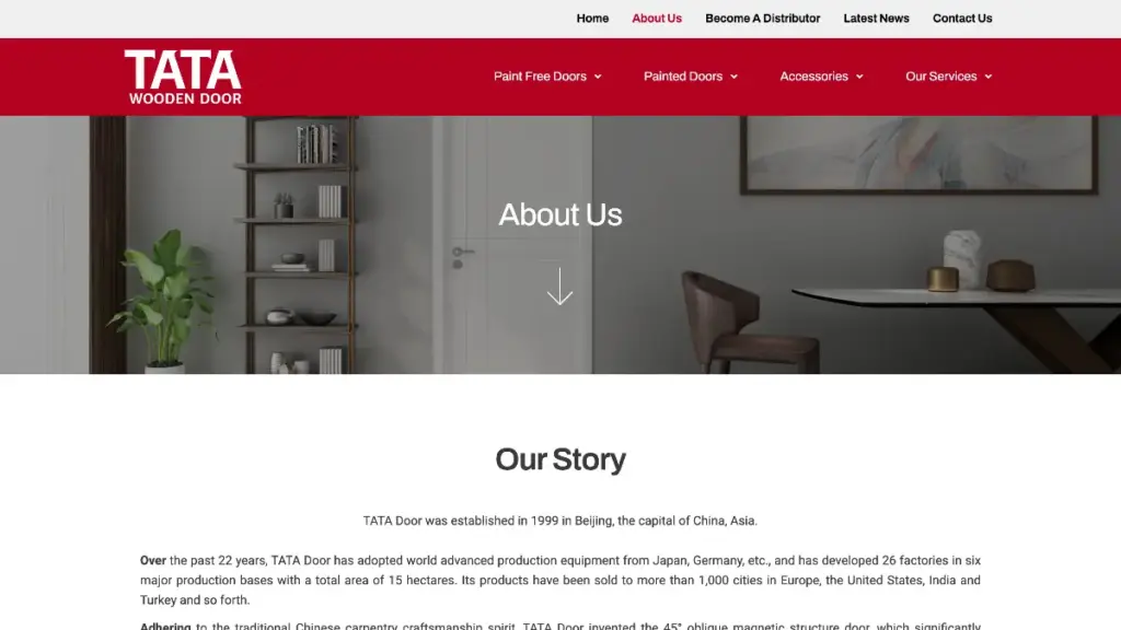 Residential Door Manufacturers in China TATA Wooden Door