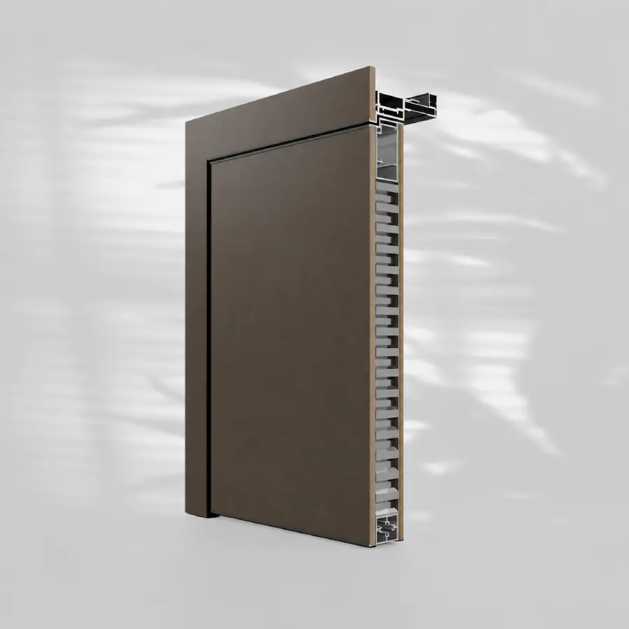 Conception intégrée au mur de porte