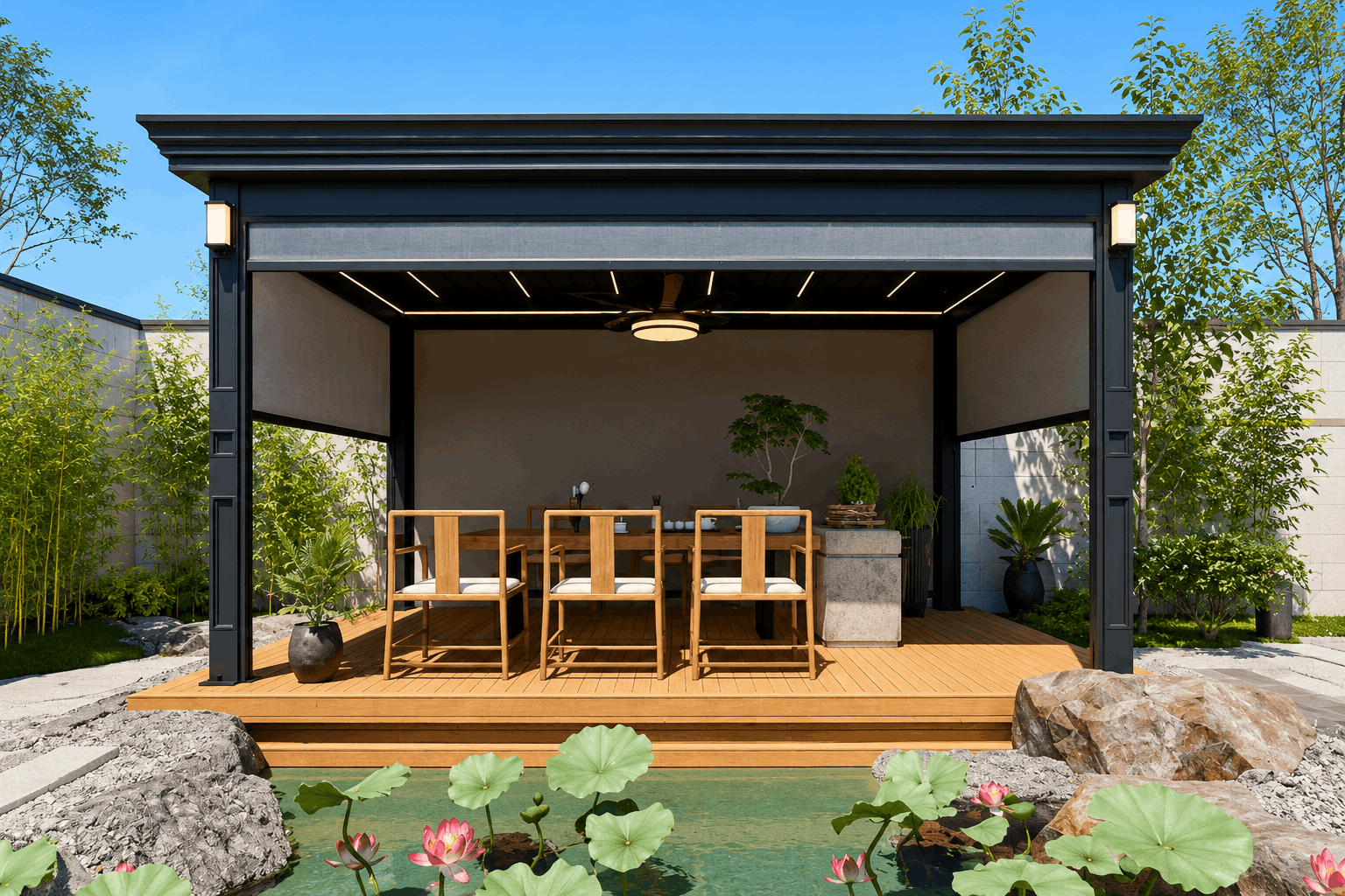 optional led lighting side screens
