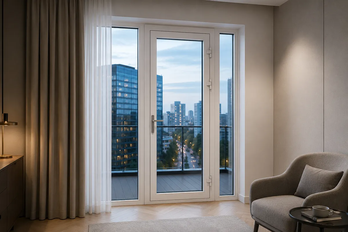Soundproof UPVC Glass Door