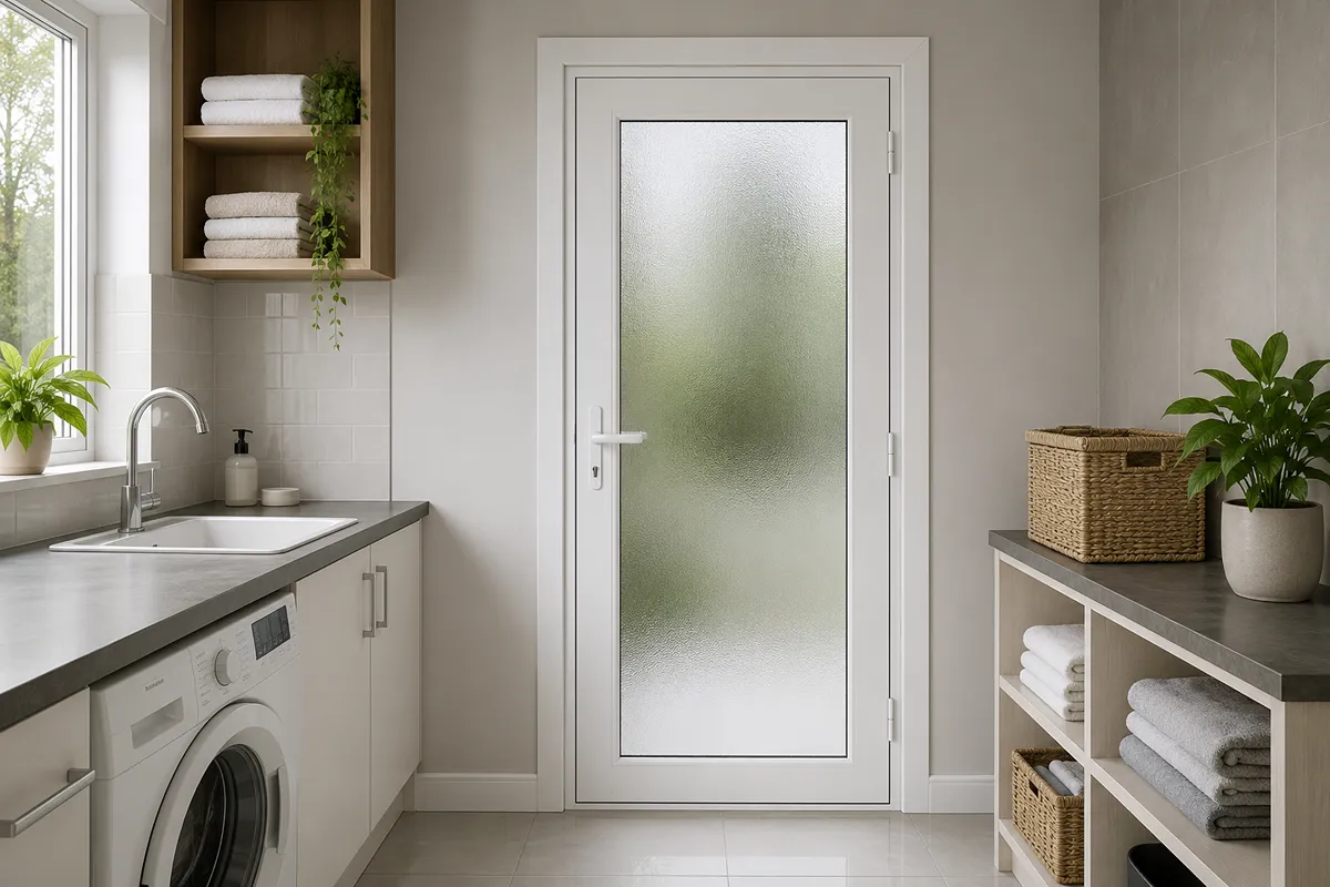 Waterproof UPVC Bathroom Door