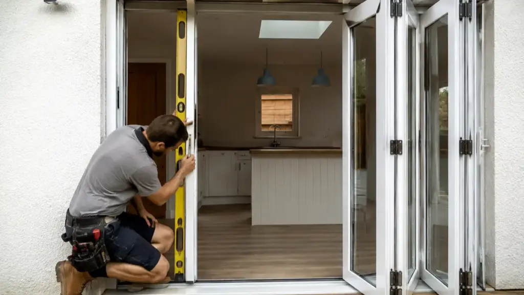 how to install bifold doors