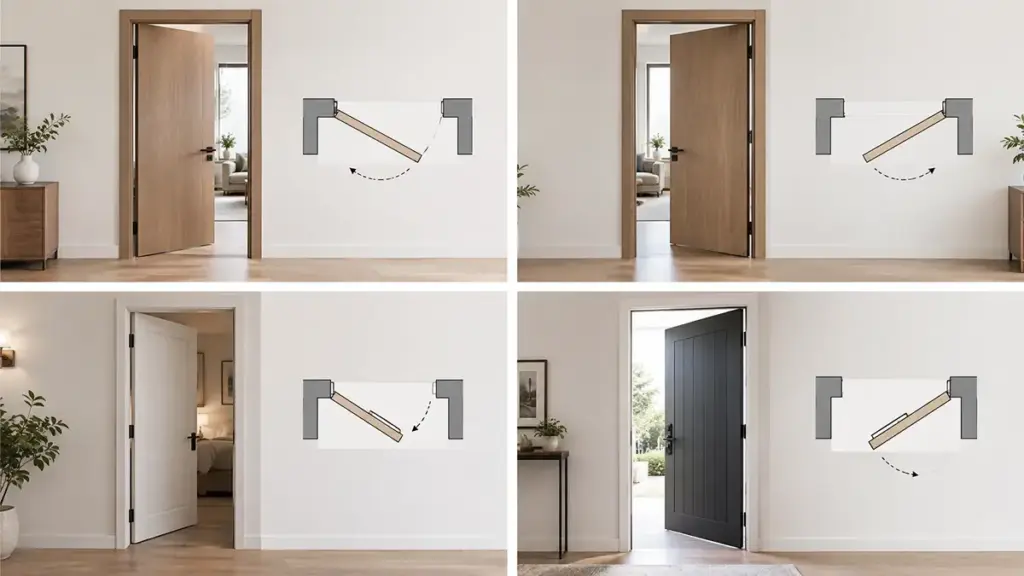 door swing types