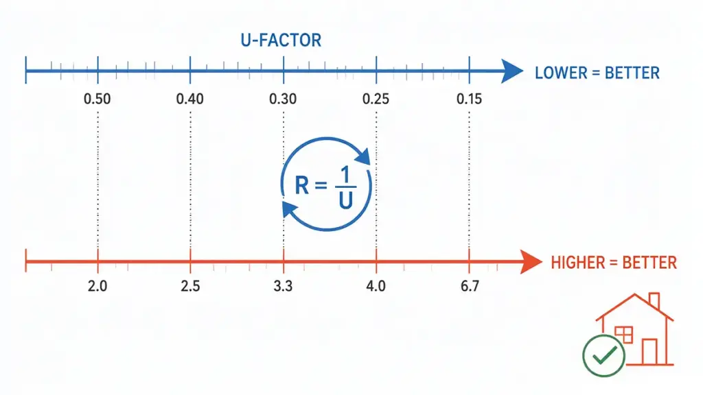 Window R Value vs U Value1