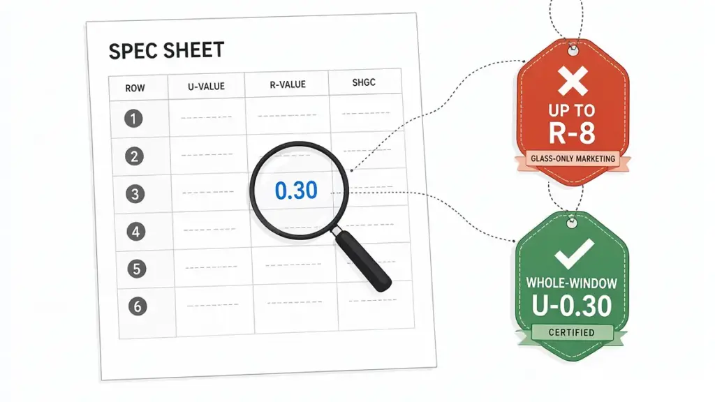 Window R Value vs U Value3